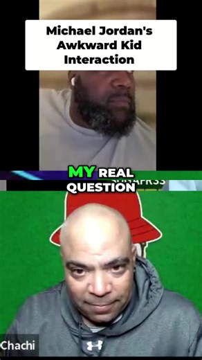 Michael Jordan's interaction with a kid has everyone talking. Awkward? Or just misunderstood? #MichaelJordan #NBA #BlackHistoryMonth #SportsDebate #ViralVideo