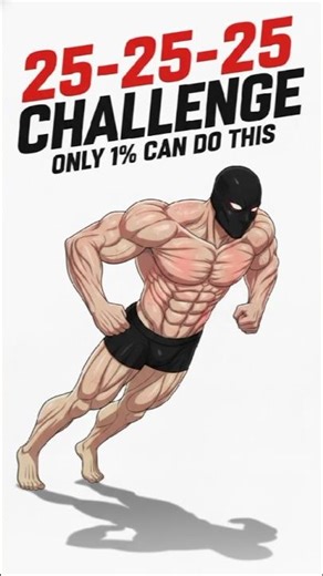 Only 1% Can Complete This 25-25-25 Challenge 😤 #challenge #shorts