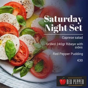 Morning Lovies Tonight's Set Only a few places left Call 24333484 to book From 6pm | Red Pepper Restaurant