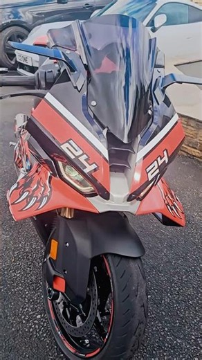Stunning Wrapped BMW S1000RR 2025 On RACEFIT Exhaust Sound🔥 #bmw #s1000rr #custom #shorts #2026