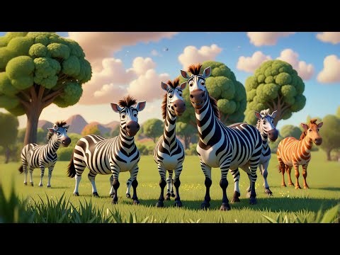 Zebra Counting Song | Fun Number Song for Kids | Count with Zebra