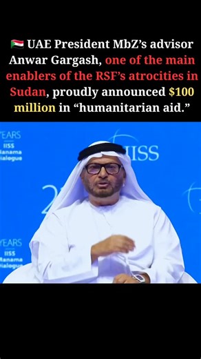 Hashem Al-Shehari 🇾🇪 on Instagram: "🚨🇦🇪🇸🇩MbZ’s top advisor Anwar Gargash — the same man enabling the RSF’s genocide in Sudan — now says the UAE is sending “$100 million in humanitarian aid.” But behind the glossy headlines lies the truth: The UAE is secretly backing the RSF — using aid routes as cover for weapons and drone operations near the Sudanese border. Follow my Telegram channel link in the bio @hshmlshhry33 for everything happening in Sudan Palestine Yemen and important world news