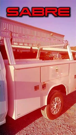 Reading truck body with System One ladder rack #worktruck #servicetruck #shorts