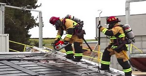 Tesla Solar Roof Gets Safely Dismantled by Firefighters in Training Video