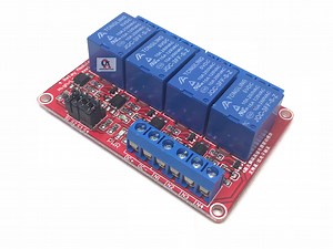 4 Channel 5V High/low Level Trigger Relay Module โมดูลรีเลย์ 4 ช่องควบคุมแบบแยกกราวน์