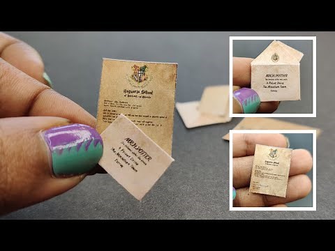 DIY Miniature Harry Potter Letter | Hogwarts Acceptance Letter |Free Printable