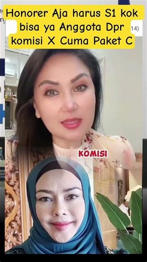 Gini amat ya !! anggota DPR Komisi X lulusan paket C #iyethbustami #litagading #fyp #shorts