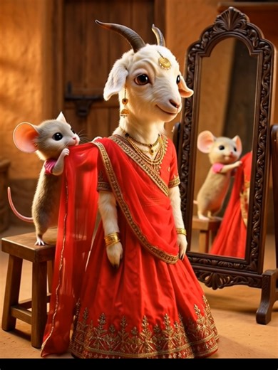 Cat and Goat Tie the Knot: A Whimsical Animal Wedding