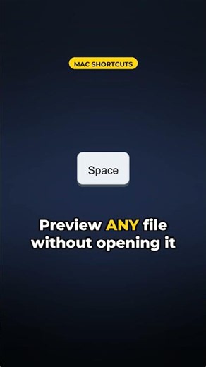 Preview Any File With the Space Bar #Shorts
