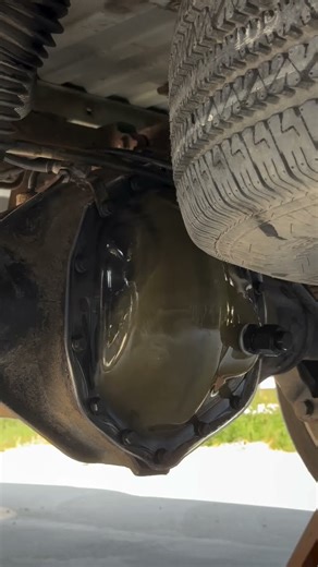 See through diff cover 👀 #difffluid #diesel #trucks #cummins #reardiff #4wd #4x4 #overland #offroad