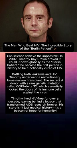 The Man Who Beat HIV: The Incredible Story of the "Berlin Patient" 🧬