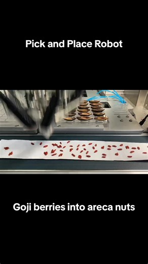 Delta Robot Sorting Goji Berries and Areca Nuts