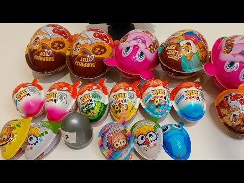 SATISFYING ASMR UNBOXING KINDER JOY BIG GIANT EGG CHOCOLATE SURPRISE 🍭🍬🍫🍿Review MHD live is Live!!!