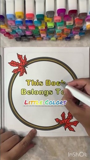 Fall Colouring 🍂 ‘This Book Belongs To’ Page in My Book