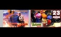 Mix of 2 videos from youtube : The Backyardigans: Catch The Train with TATMR music