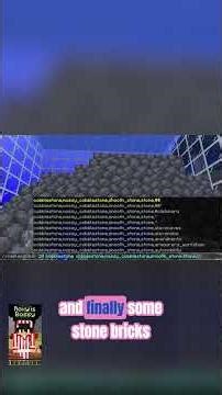 Minecraft Stone Building: Quickest Block Replacement Trick! #shorts