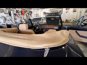 1979 Fiat Spider 124, putting on the top cover