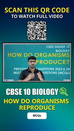 Brilliant Group of Institution on Instagram: "✨ In our latest video, we're breaking down "How do Organisms Reproduce" from CBSE Class 10 Biology! 🧬💡 Get ready to tackle those important previous year questions (PYQs) for 2023-2024 and ace those MCQs! 🏆✅ 👉 Don’t miss out — Scan the QR code to watch the full video to enhance your understanding and boost your grades! Let’s study smart together! 💪📖 #cbse10science #cbse10biology #howdoorganismsreproduce #brilliantqatar #cbseboardexam2026"
