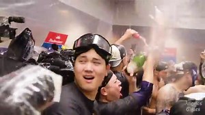 Dodgers celebration winning the 2024 World Series