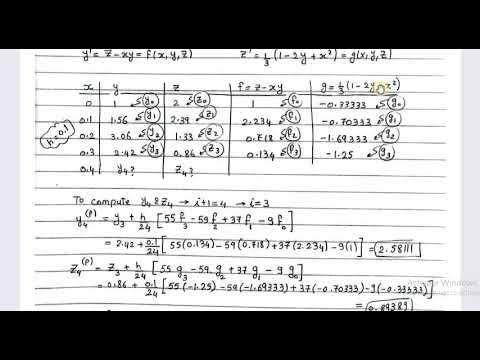 ODE Multistep methods: Milne Method & Adam’s Method