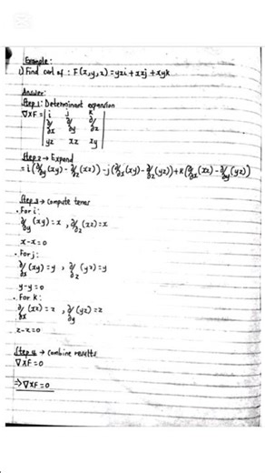 Curl of vectors #mathhelp #vectors #curl
