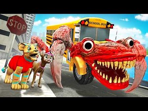 SCHOOL BUS EATER won't stop following me... (Gmod Sandbox)