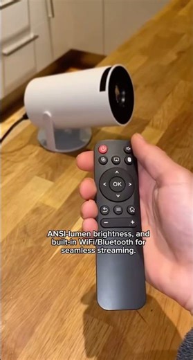 Discover this Mini Portable Projector with Android OS, ~240 ANSI-lumen brightness.