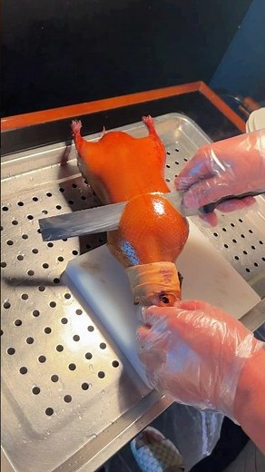 Perfect 👌 Authentic Peking Duck 🦆🔪 #usa #foryou #shorts