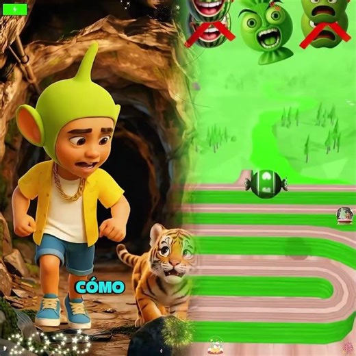 Larín Junior is about to be eaten alive by some TIGERS… and you won't believe how it ends! 🐯🔥