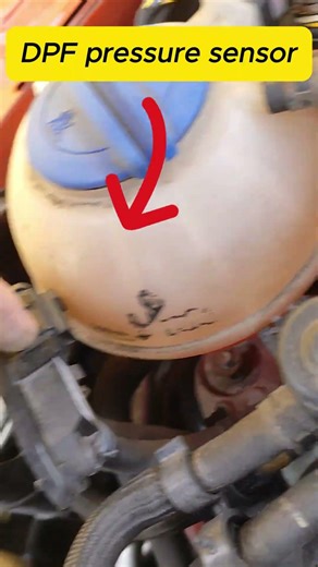 Skoda Rapid DPF pressure sensor location #mechanic #diy #shorts