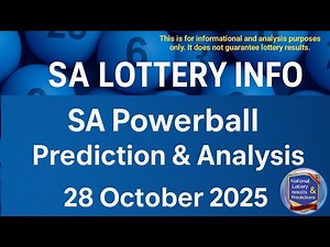 SA Powerball Prediction & Analysis – 28 October 2025 | Tuesday