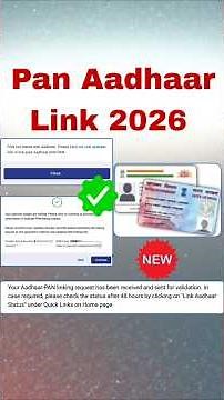 Pan Aadhaar Linking 2026 - Complete Guide Start To Finish #pancardlink #fullguide #tutorial