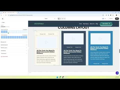 How to Use the Columns Custom Block in Kajabi | Nivora Creative