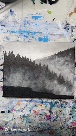 Black and White Bear is tomorrow! See you at 2pm EST For this Facebook live acrylic painting tutorial. | Jesse Robertson & Keep It Colourful