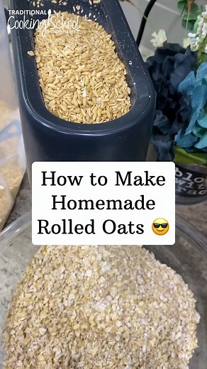 14K views · 76 reactions |  Whole oats go in... homemade rolled oats...