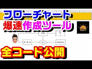 VBAで作った 自動フローチャート作成ツールのコードを細かく解説します！