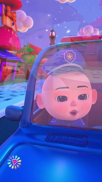 La Policía Vs Monstruo - Canciones Infantiles - Canciones Para Bebés #shorts