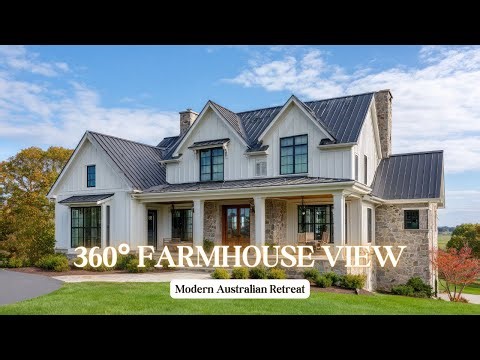 Modern Australian Farmhouse Tour: 360° Scenic Views & Hidden Courtyard Retreat