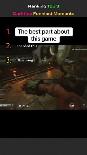 Ranking Top 3 Darktide Funniest Moments 😂 (Rock)