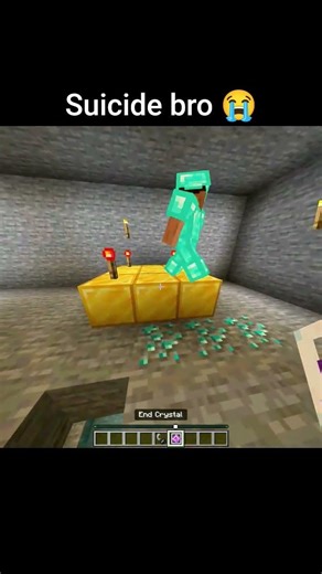suicide bro 😭 #minecraft #minecraftshorts #minecraftmemes