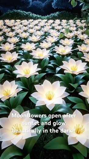 A flower that blooms in the moonlight 🌙🌙 #moonflower #knowyourflowers #flowerfacts #natureshorts