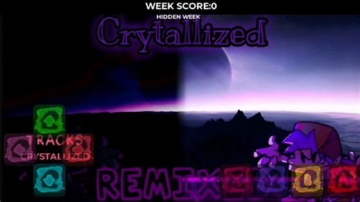 [ FNF×超酷曲目演示］ crystallized 你也许会被宇宙遗忘 你的求救是那么渺茫
