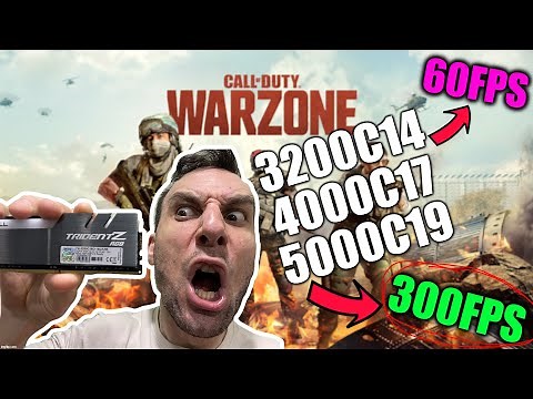 RAM SPEED COMPARISON WARZONE BENCHMARK!!