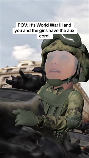 WWIII started but we have the aux cord… sugar, spice, and total destruction. 🎶💥” #POV #PowerpuffGirls #WWIII #AuxCord