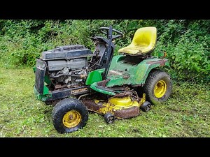 DESTROYED JOHN DEERE MOWER - Will it Run?