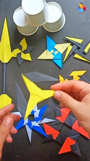 Ninja Weapons _ #papercraft _ #origami _ #tutorial _ #shorts | Groovy Mix | Facebook