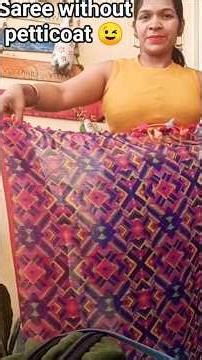 saree without petticoat 😉/try this way#tranding #drape #sareedraping#saree #indiansong#holi#viral