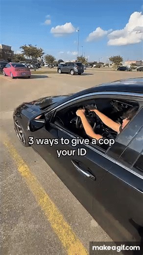 The top 3 best ways to give a cop your ID 👍 on Make a GIF