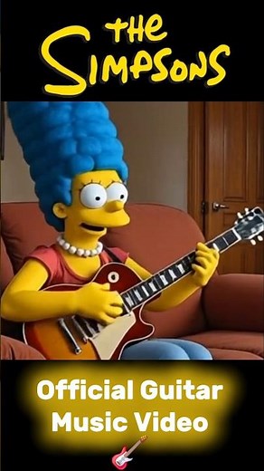 The Simpsons Official Guitar Music Video 🎸🎶