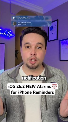 iOS 26.2 How To Set Alarm Style iPhone Reminders #ios26 #apple #iphone #iphonetips